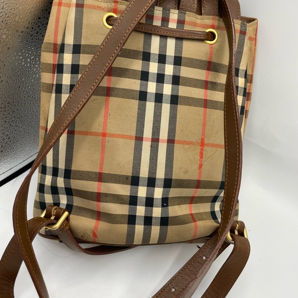 Burberry Beige Nova Check Mini Backpack - Picture 2 of 8